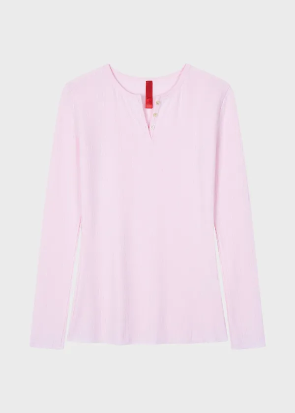 Studio Pointelle Long Sleeve Pink
