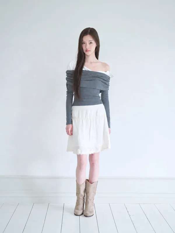 Lily top (Charcoal)