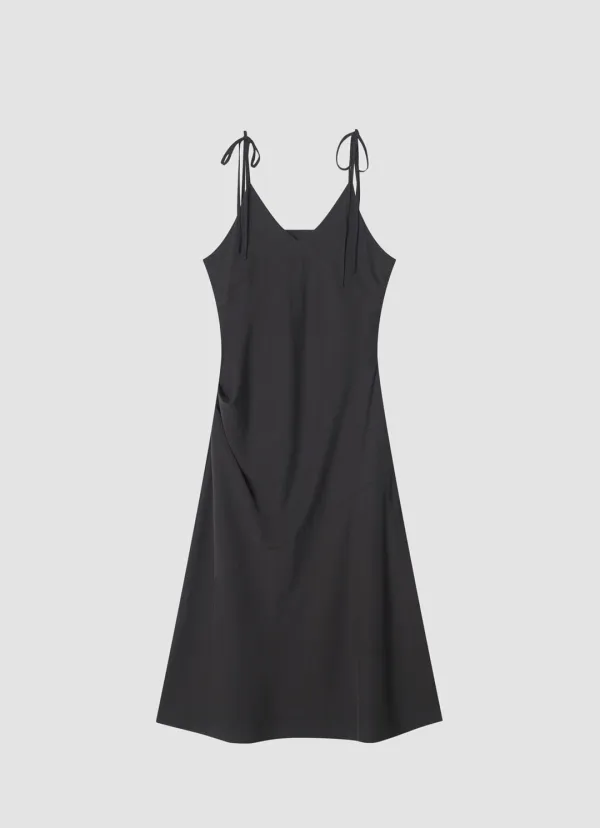 [2nd] Shoulder Straps One-Piece_Charcoal