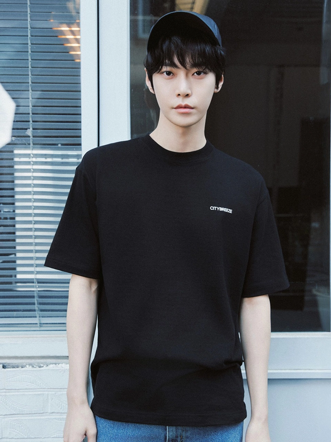 시티브리즈 모먼트 레터링 반팔 티셔츠_BLACK 상품 이미지 2