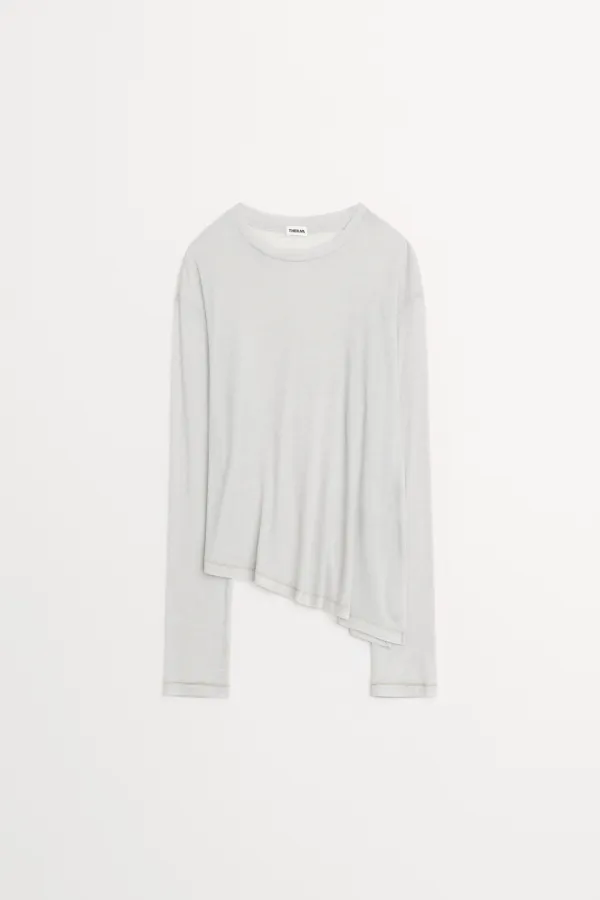 Stone Diagonal T-shirt light gray, black