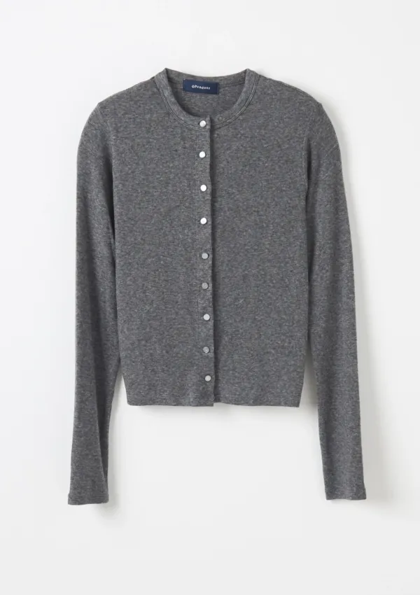 AW sleeve cardigan GRAY