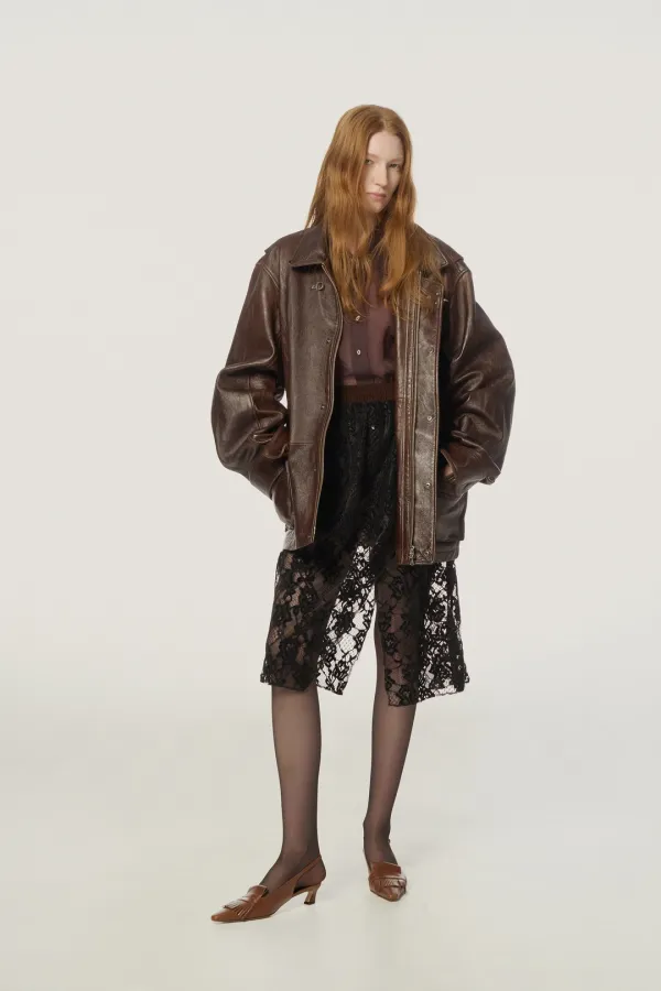 (M)Kramer Leather French Work Jacket *women fit