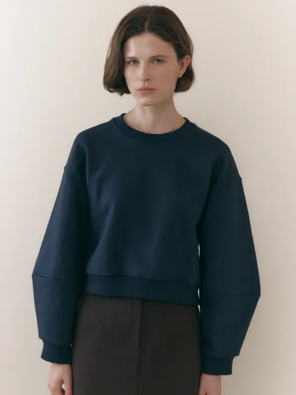 Volume Sleeve Sweat Shirt_2color