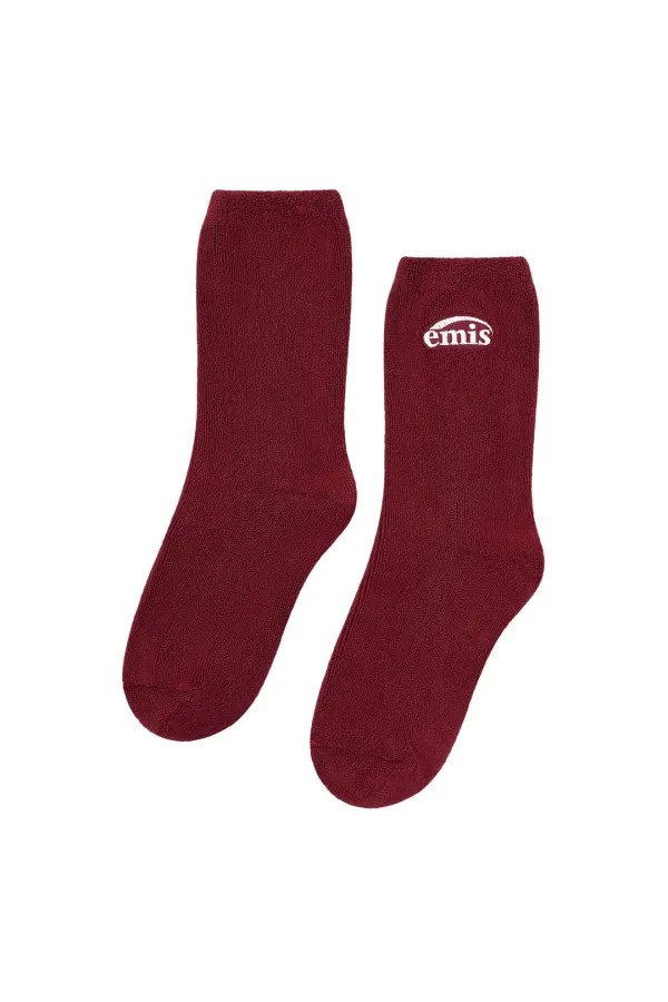 SOFT TERRY SOCKS-RED