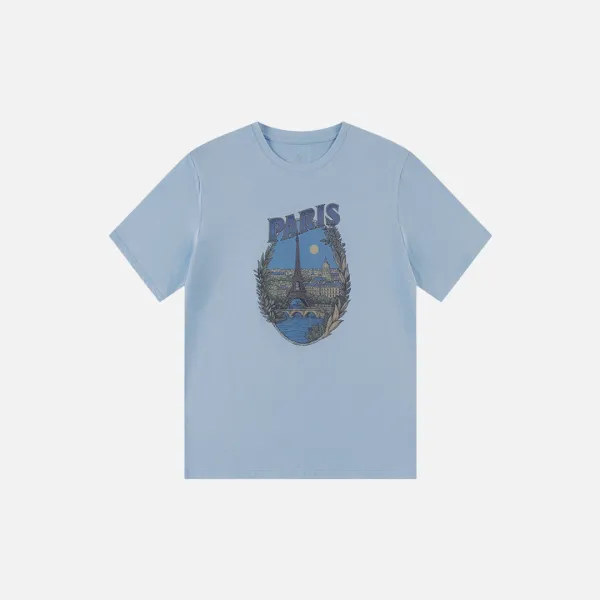 SITP5262 PARIS 반팔 티셔츠_Pale blue