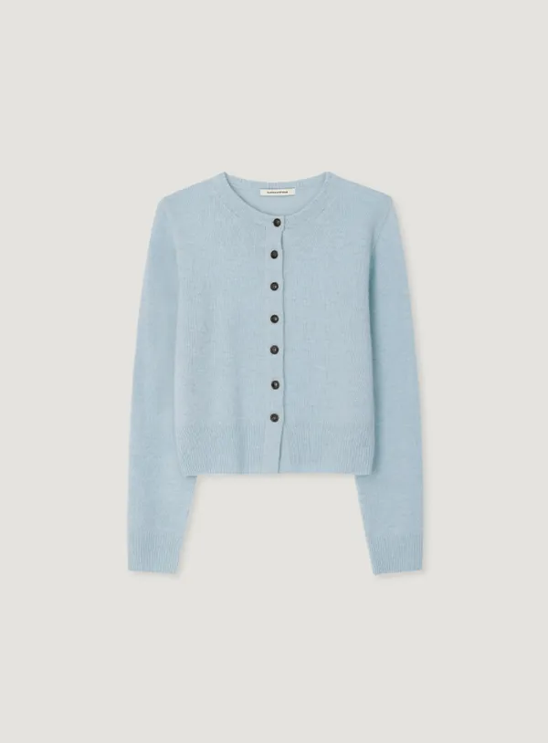 SOL BUTTON CARDIGAN_LIGHT BLUE