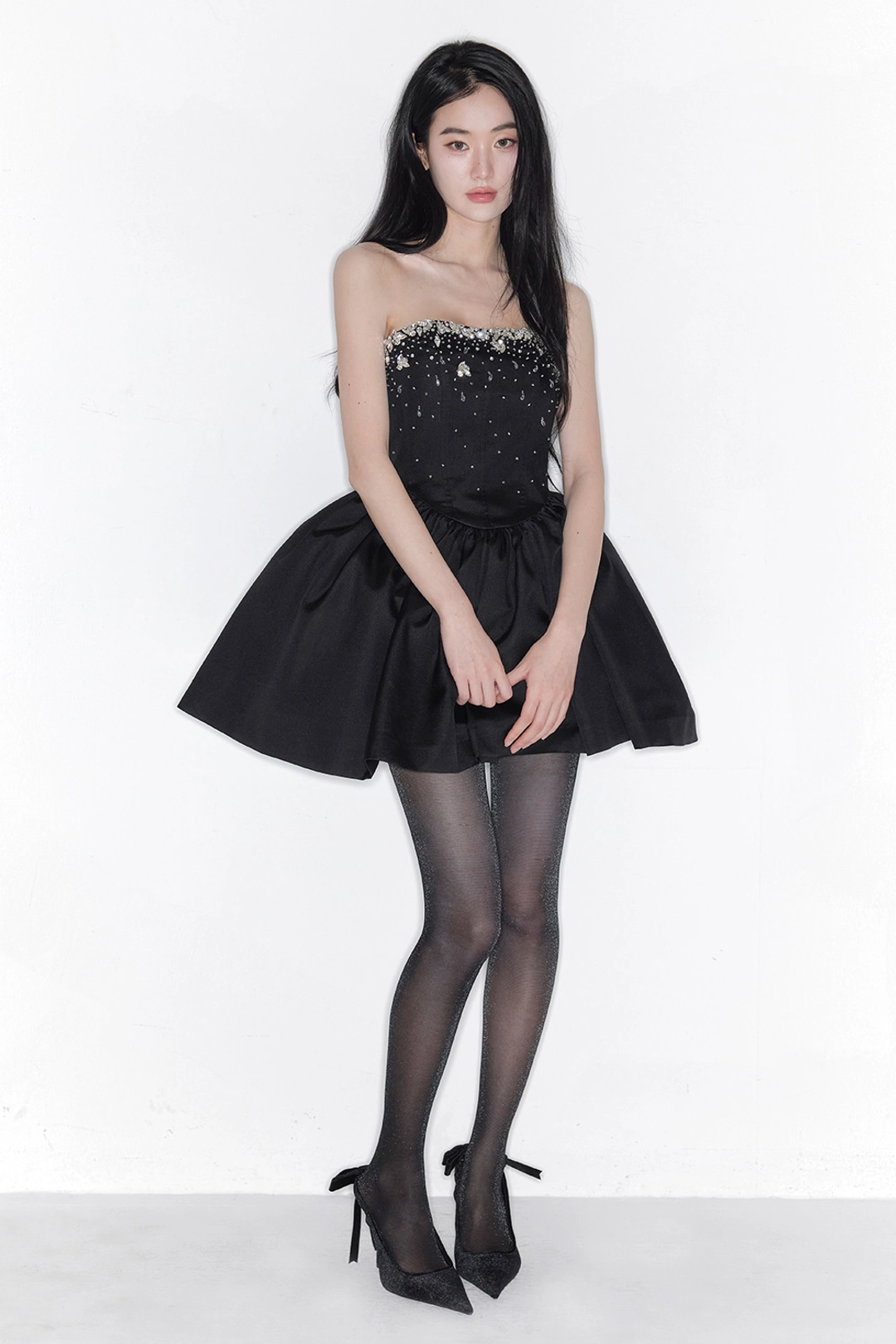 더티스 Astral Noir Crystal Show Dress (Black) 상품 이미지 2