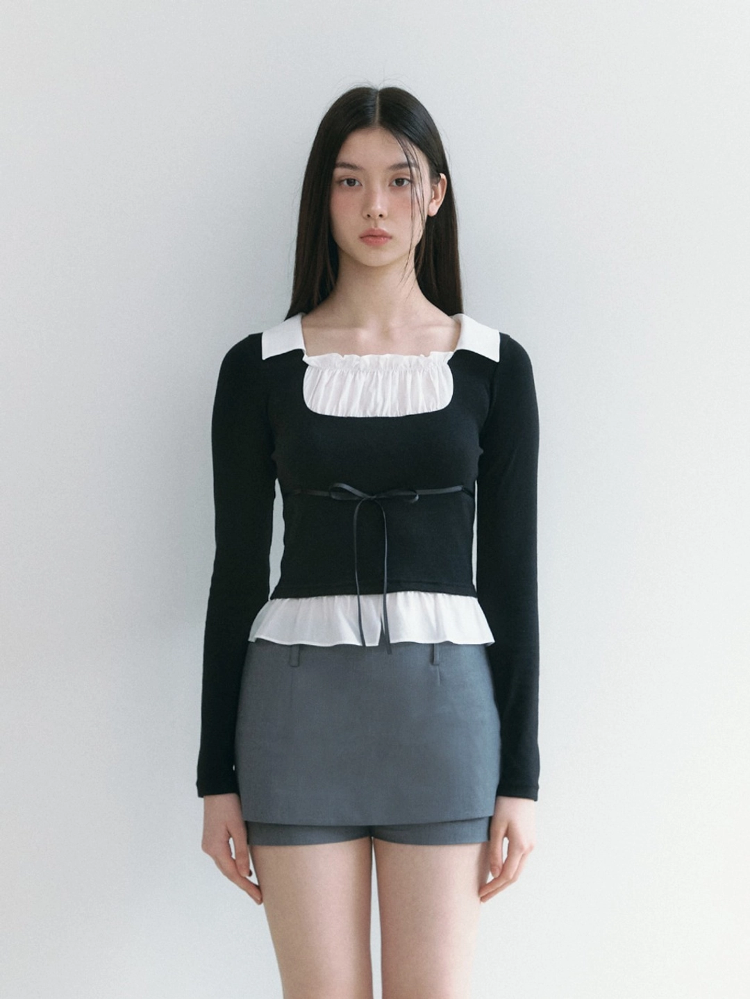 낫유어로즈 Claire top (Black) 상품 이미지 2