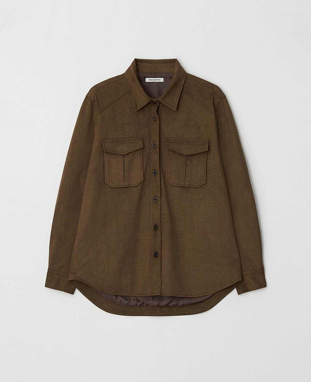 스텝어라운드 Suede Jumper Shirt_BROWN 상품 이미지 1
