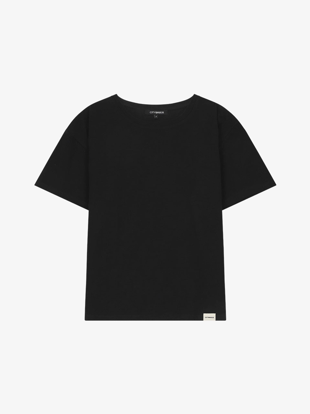 시티브리즈 슬라브 루즈핏 반팔 티셔츠_BLACK 상품 이미지 1