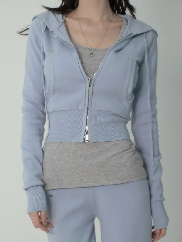 Bella Knit Hooded Zip-Up