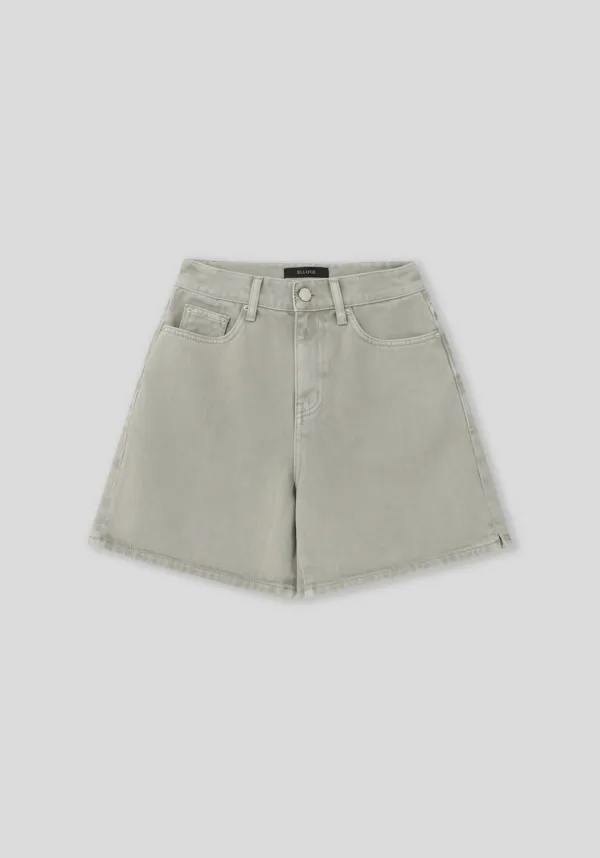 E2507 Short Denim (Mint Gray)