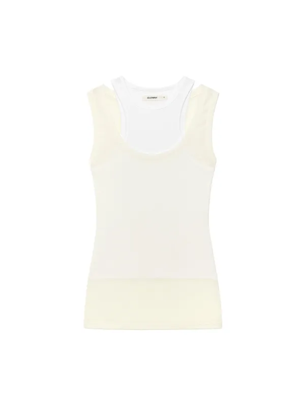 SOFT LAYERED SCOOP TOP (IVORY)