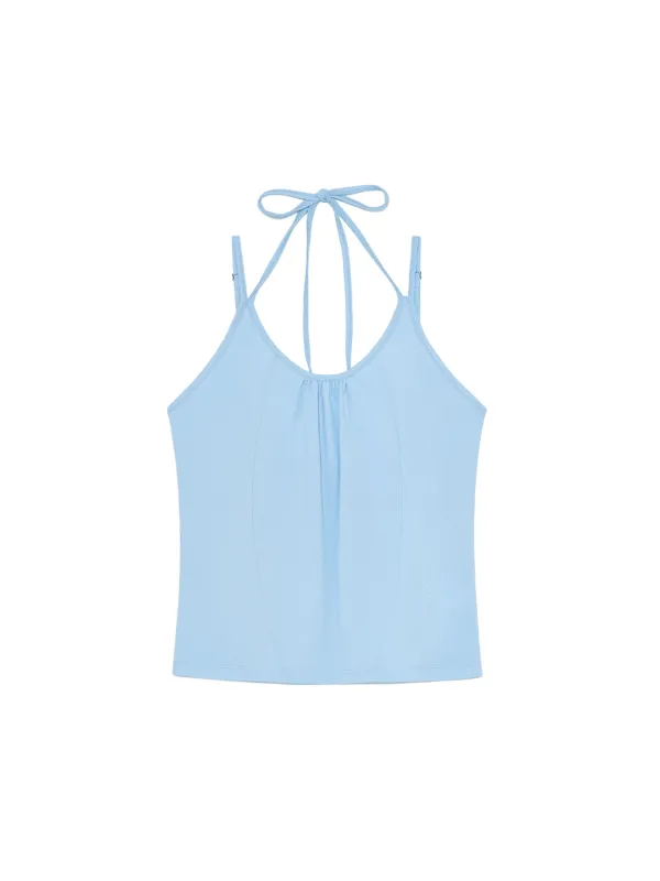 Double Strap Tank Top Sky Blue