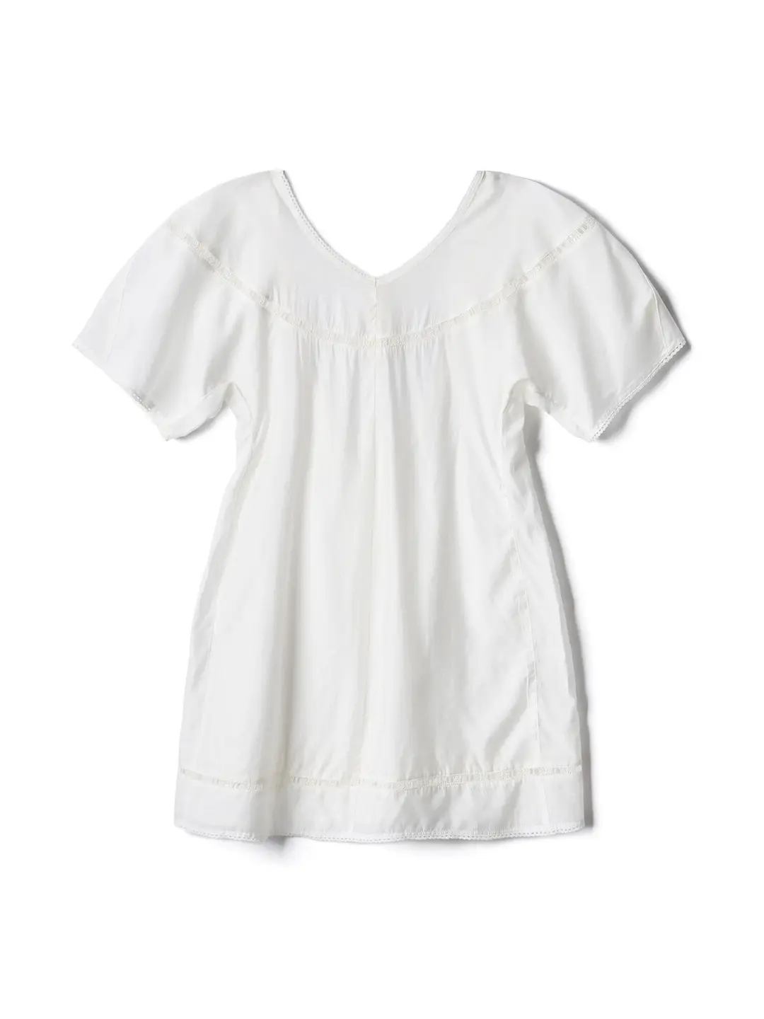 포에브 Balloon Sleeve Lace Dress - White 상품 이미지 1