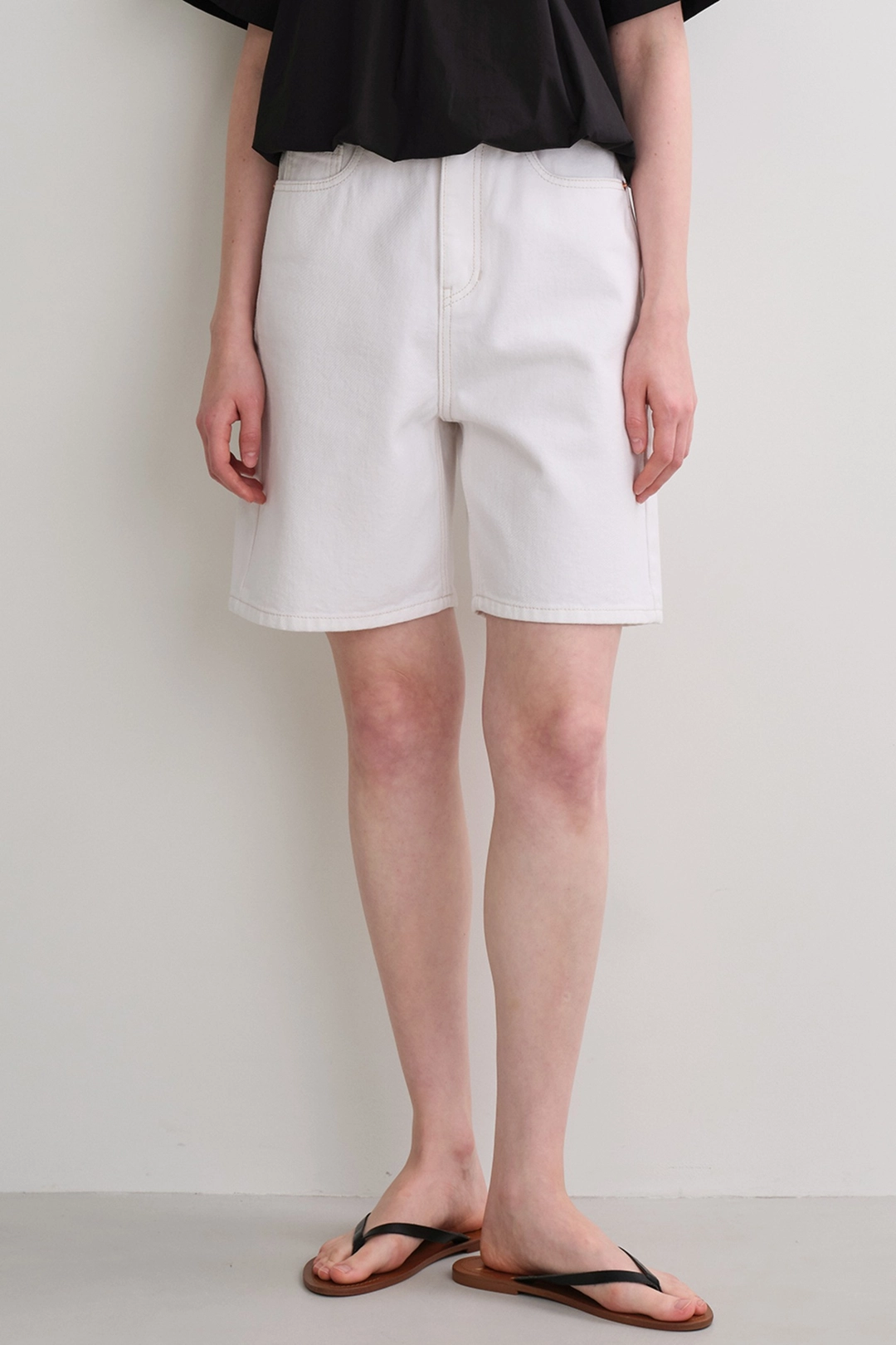 블랭크공삼 bermuda denim pants (off white) 상품 이미지 2