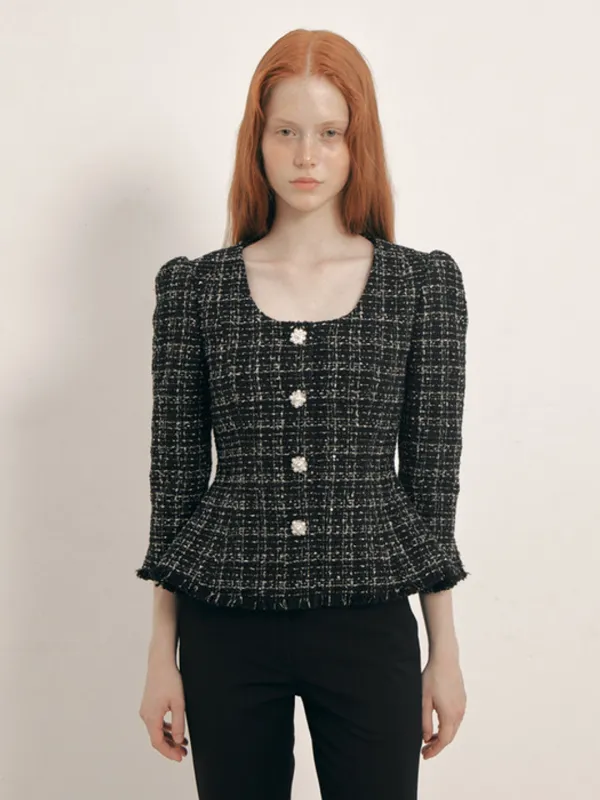 Etoile Peplum Jacket(Black)