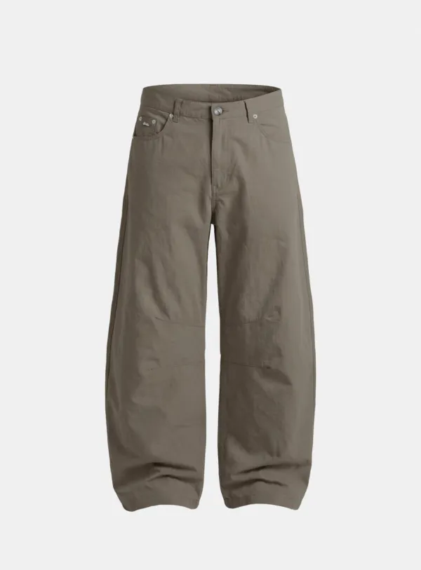 [w-pts26-086] Contour Lightweight Curved Fit Pants - Khaki
