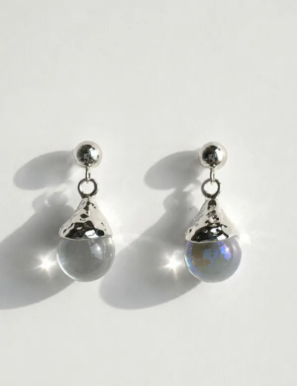 [08/03 예약배송] Clear Bell Drop Earrings