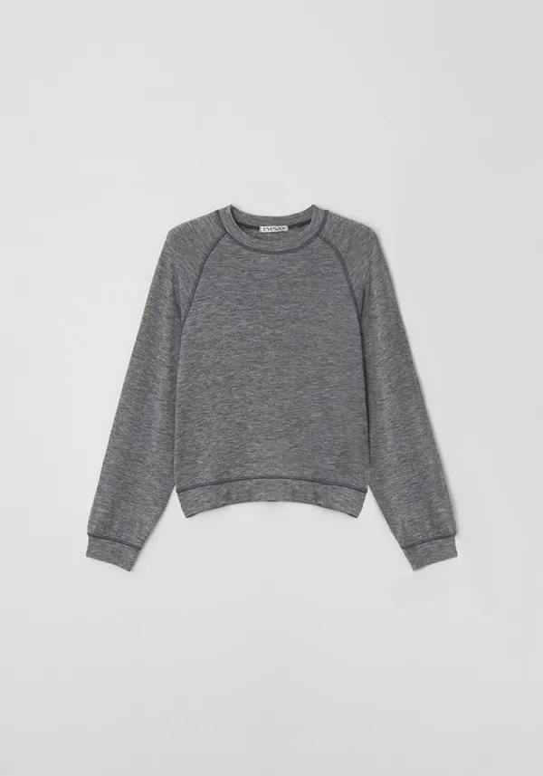 MTM sleeve Tee (Melange grey)