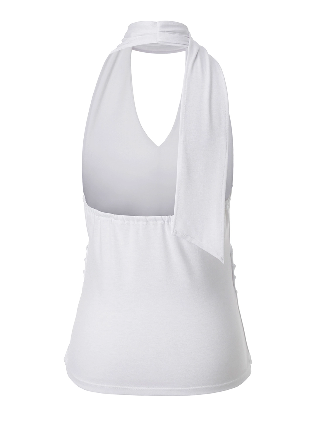 이네기 Lace Halter Tie Top (white) 상품 이미지 2