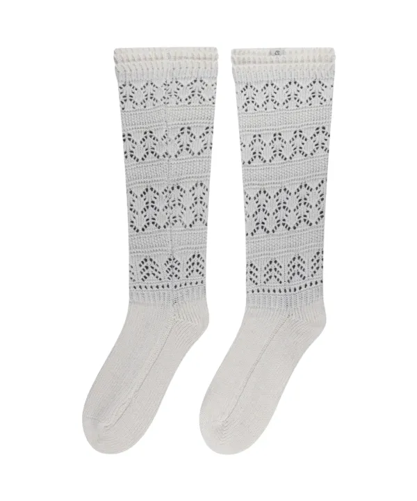 MORI KNEE SOCKS IVORY