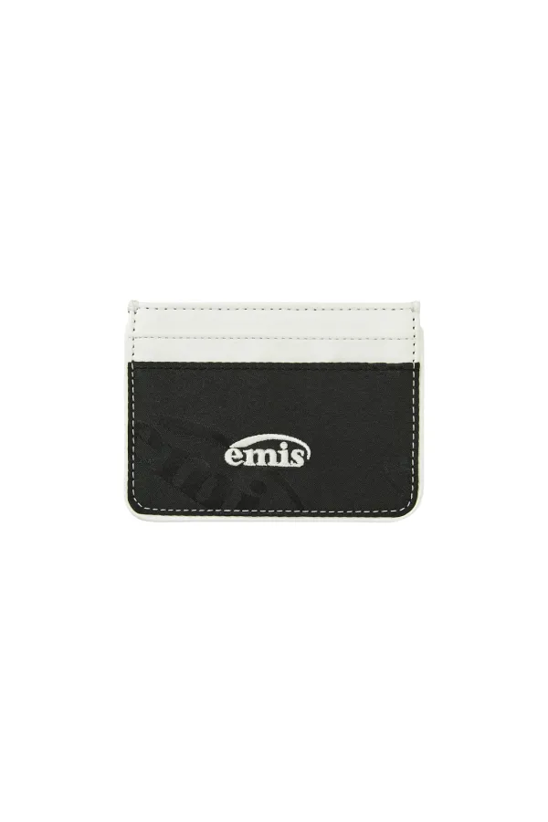 LOGO JACQUARD WALLET-BLACK