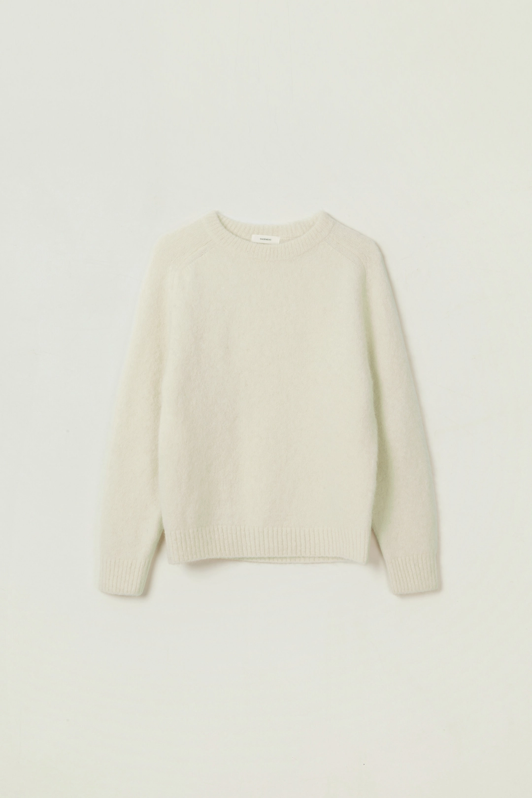 세이지먼트 ALEPH ALPACA ROUND KNIT_IVORY 상품 이미지 3