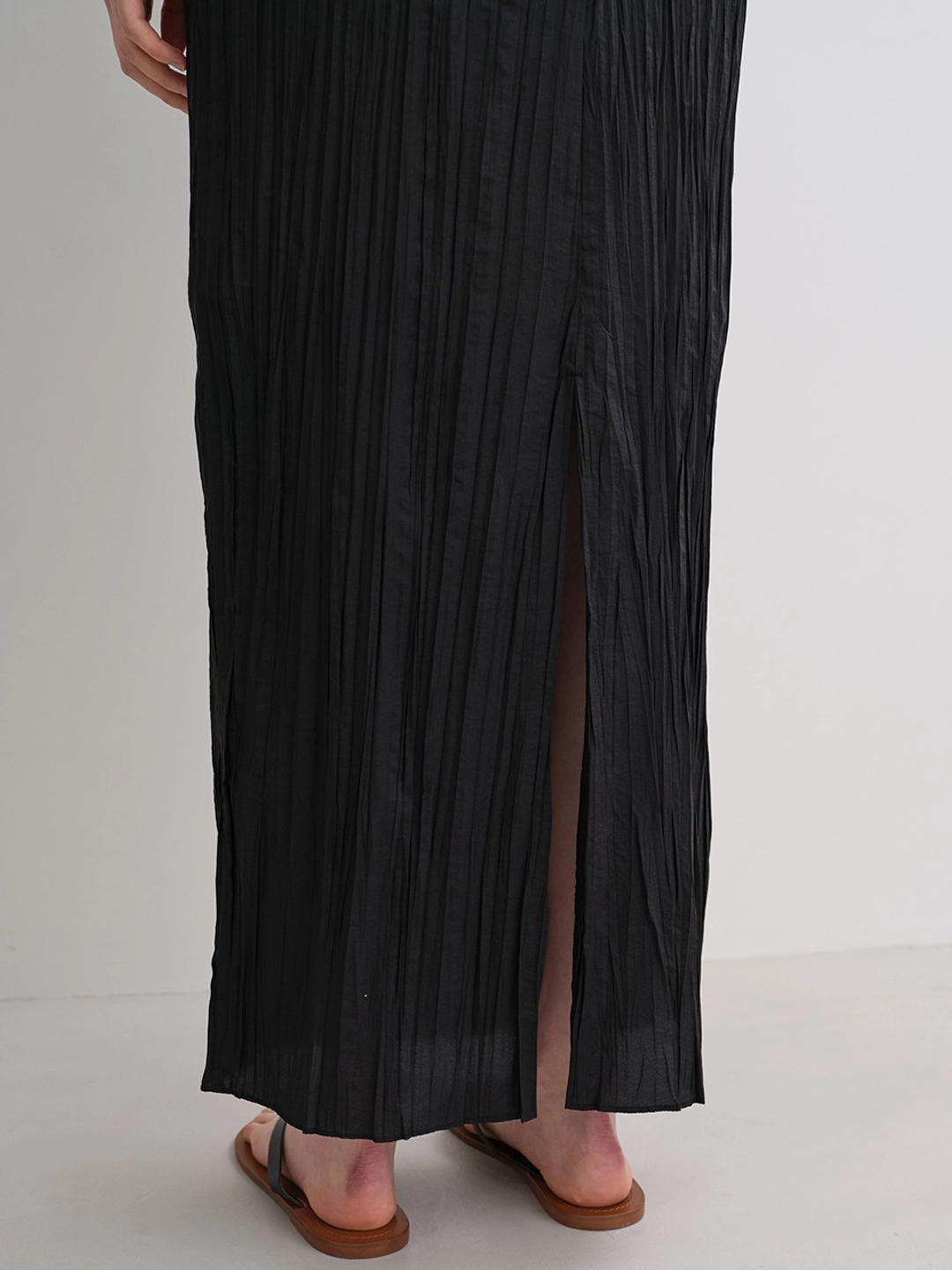 블랭크공삼 pleats long skirt (black) 상품 이미지 3