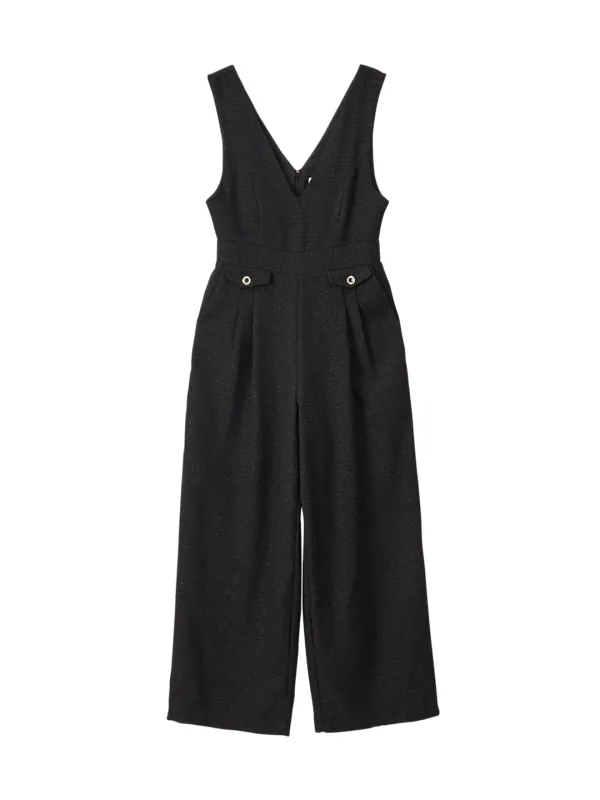 Tweed Jumpsuit_ Black