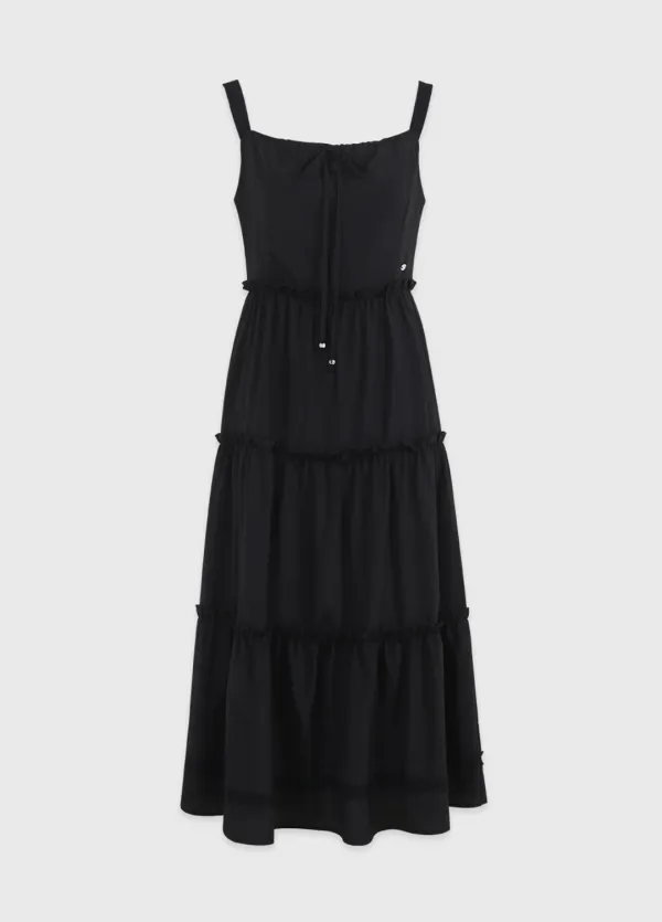 [44-120]  Selis Cancan Lace Dress  셀리스 캉캉 레이스 드레스 (여름-바캉스룩-여행룩-데이트룩-데일리룩-러블리-여름원피스-롱드레스-캉캉원피스-나시원피스-스퀘어넥-프릴-여리핏-자체제작) 