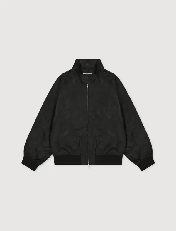 BACK LOGO COATING BLOUSON [BLACK]