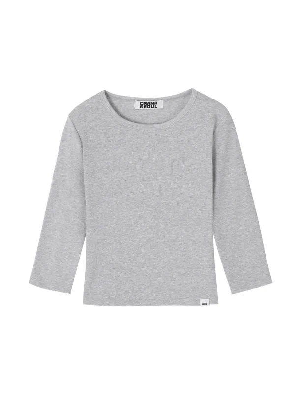 DEAR MY TEE 7_MELANGE GREY