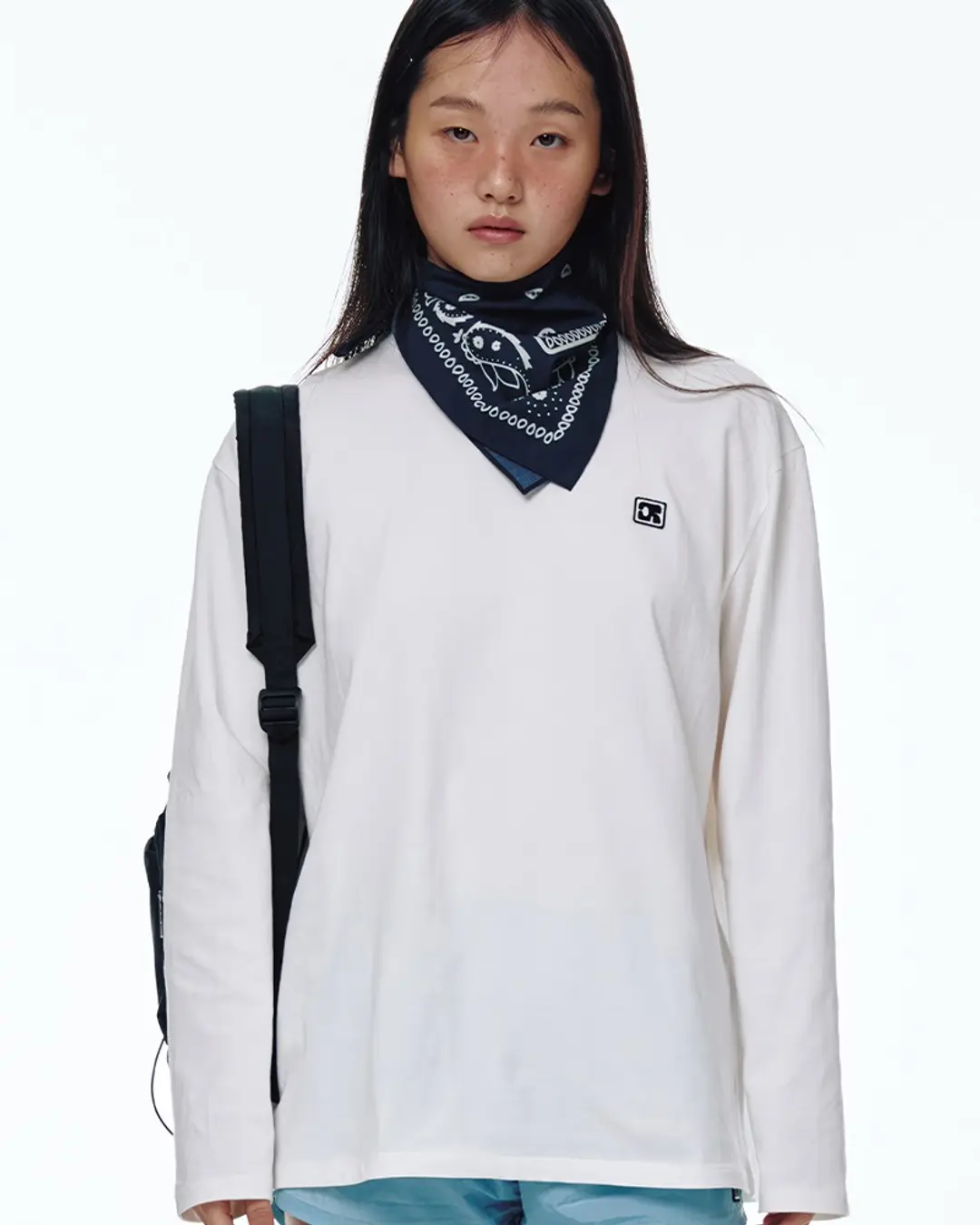 센토르 CENTAUR EMBLEM PATCH LONG SLEEVE T-SHIRT_WHITE 상품 이미지 2
