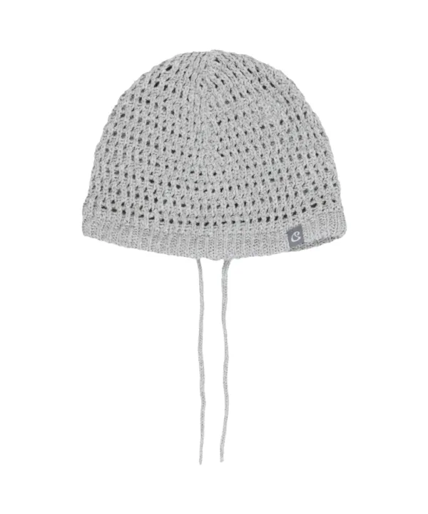 STRING NET BEANIE MELANGE GREY