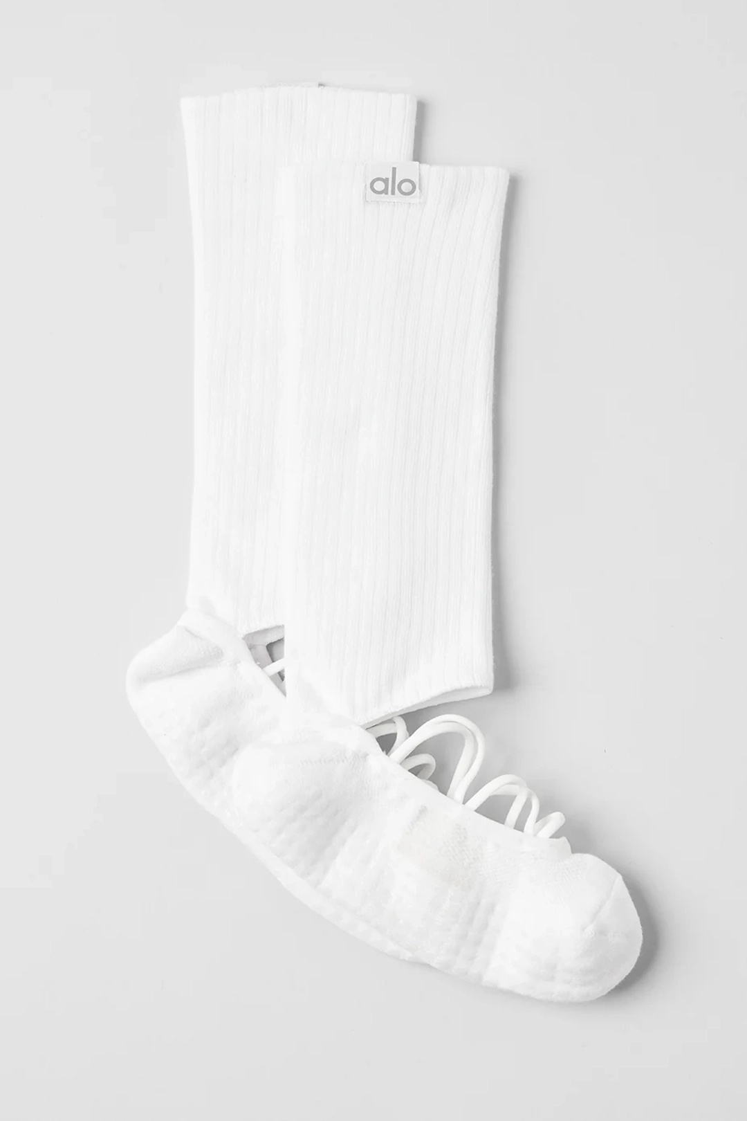 알로요가 Women's Strappy Siren Grip Sock - White 상품 이미지 1