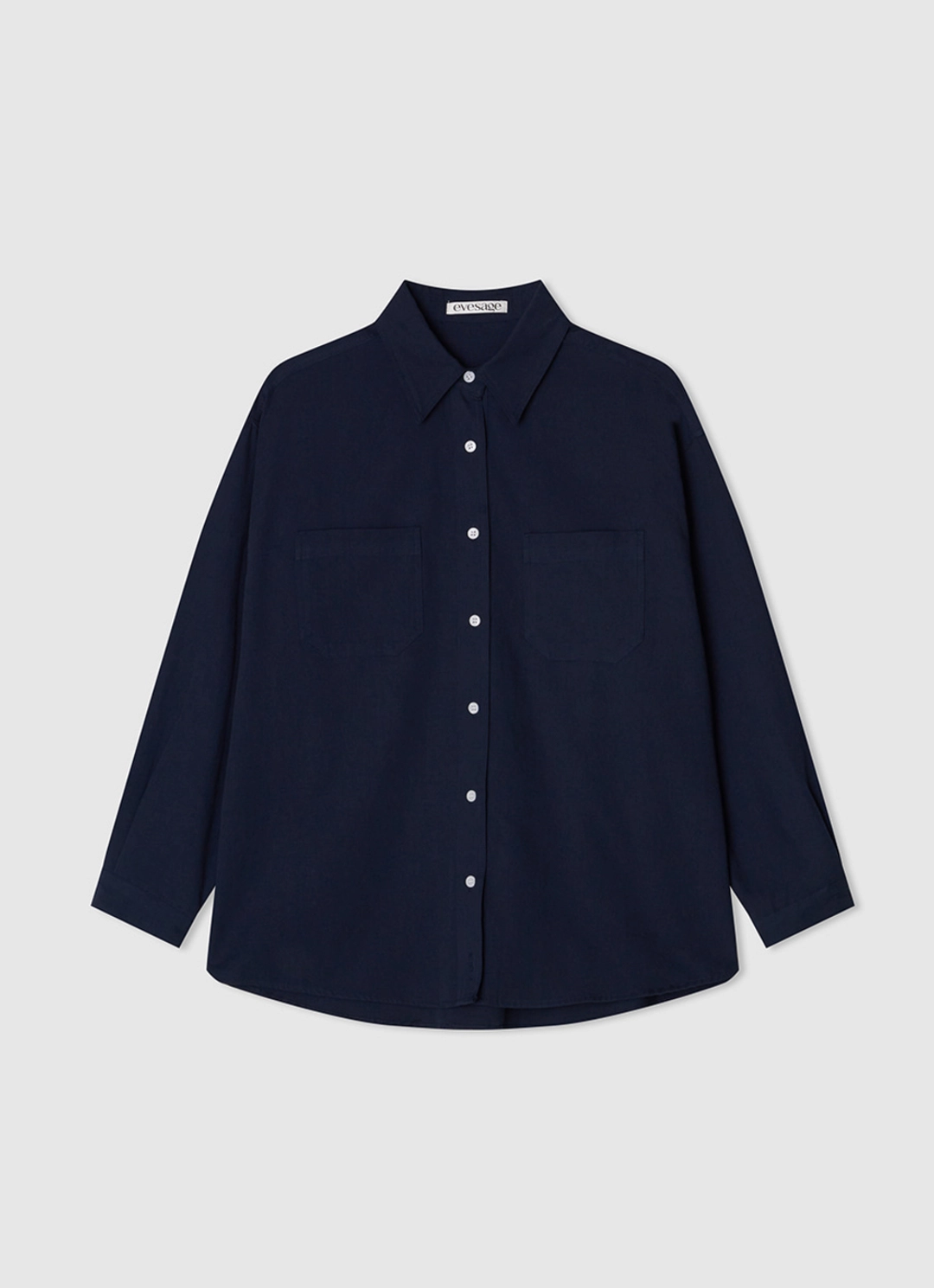 이브세이지 Oxford two pocket shirt (Navy) 상품 이미지 1