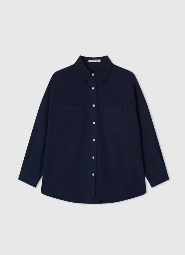 Oxford two pocket shirt (Navy)