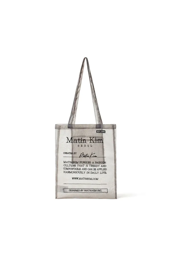 ORGANZA ECOBAG IN GREY