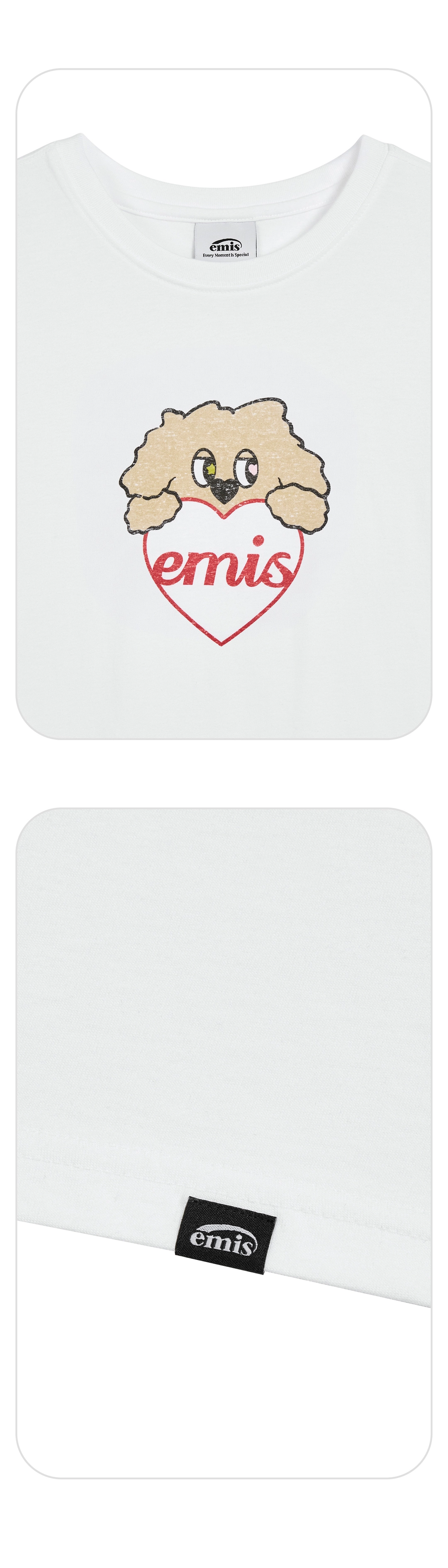 이미스 (W) MISUGI LOVE EMIS T-SHIRT-WHITE 상품 이미지 2