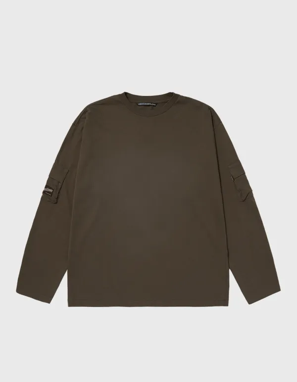 HELINOX SPORT POCKET LONG SLEEVE / Dark Brown