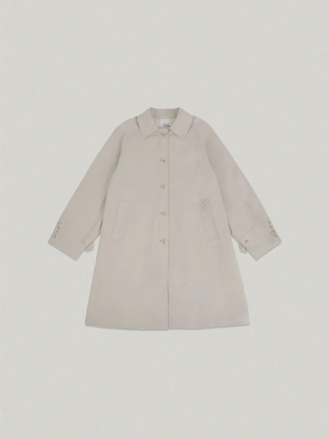 Bouton Trench Coat - Light beige