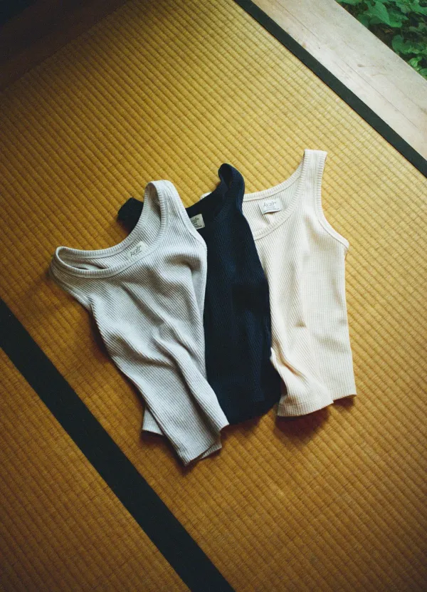 2 PACK / Waffle Cotton Sleeveless -10%