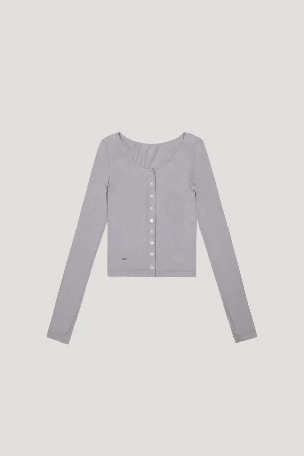 [L/V] Glide Cardigan (ash blue)