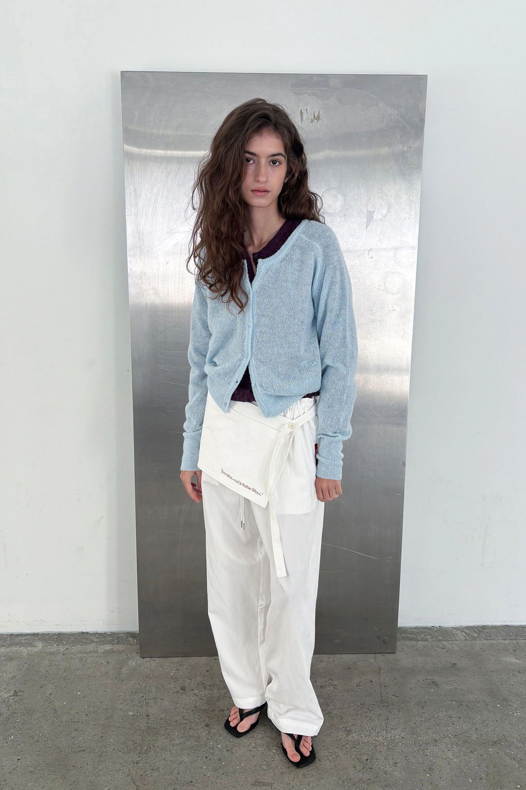 포에트 서울 [Restock] soft wide pants_ivory 상품 이미지 1