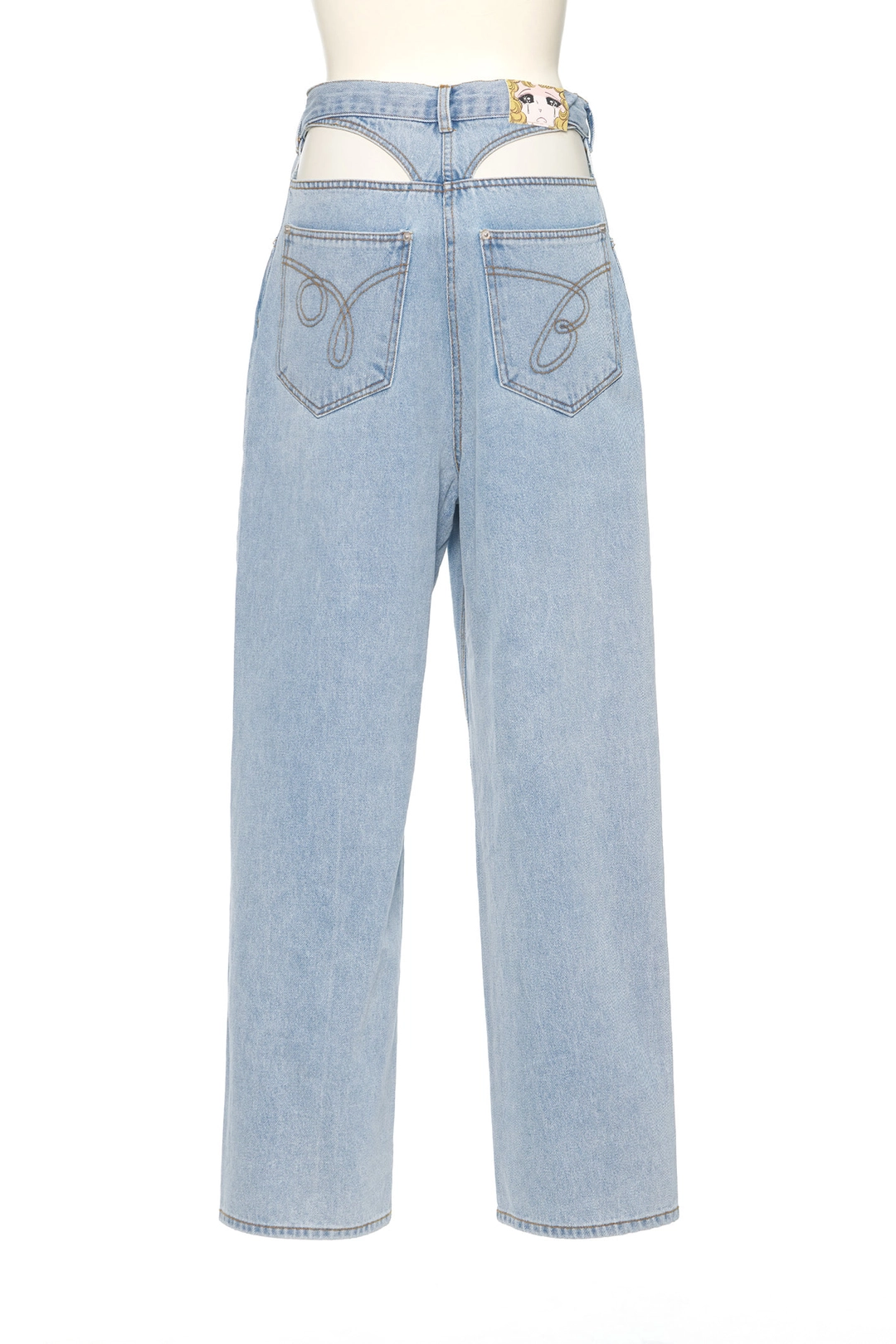 푸쉬버튼 SS25 LIGHT BLUE PANTY CUTOUT JEANS 상품 이미지 3