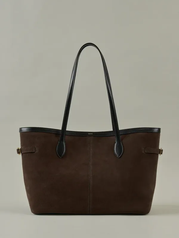 Parc Shopper Bag Suede Brown
