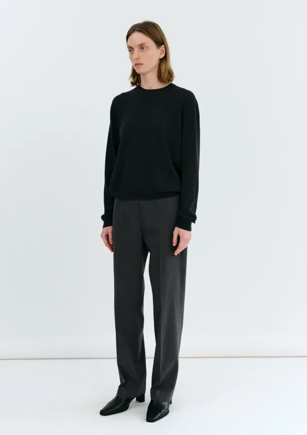 City Wool Slacks in Charcoal