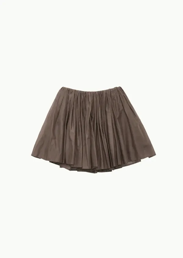 COTTON SHIRRING BANDING SKORTS (2COLORS)